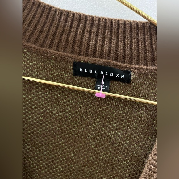 Blue Blush Green Daisy Sweater - Picture 5 of 6